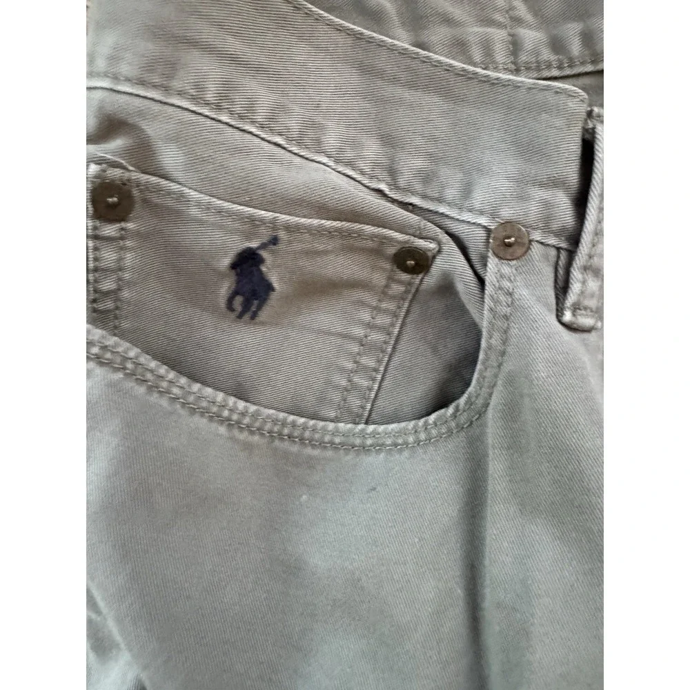 Polo Ralph Lauren 650 Straight Leg Pants Mens‎ 34x30 Green/Gray Casual